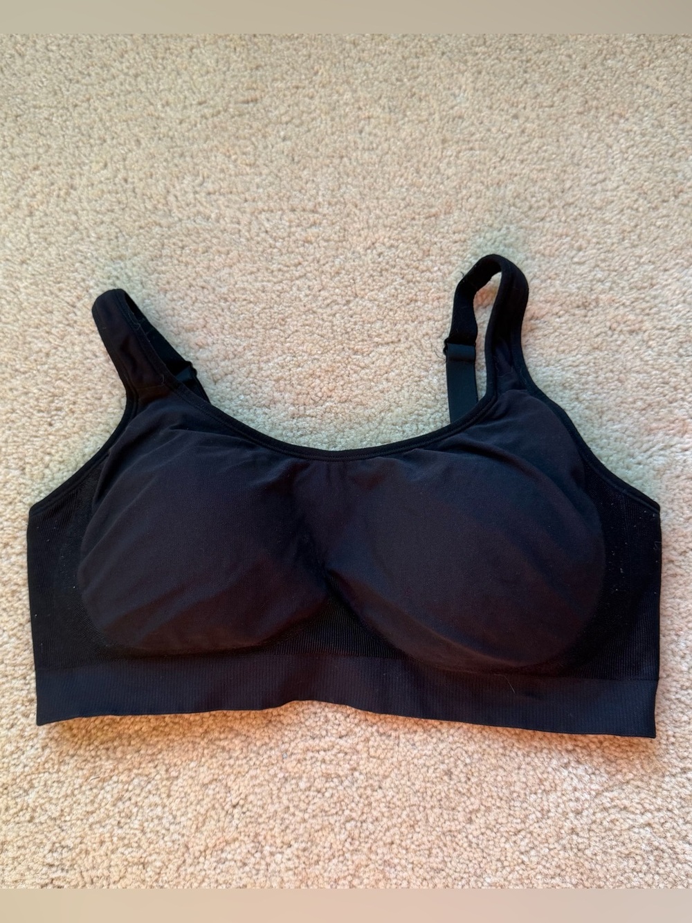 Shapermint #10024 Black Wireless Bra w/ Comfort Straps - Size L - GUC